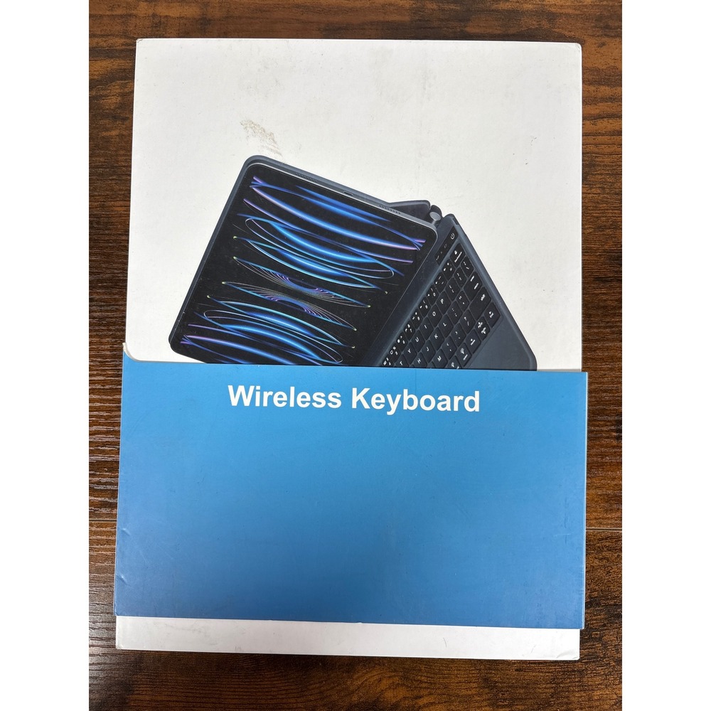 Wireless‎ Keyboard Case for 11 inch iPad Pro & iPad Air 2023 2024 Light Blue